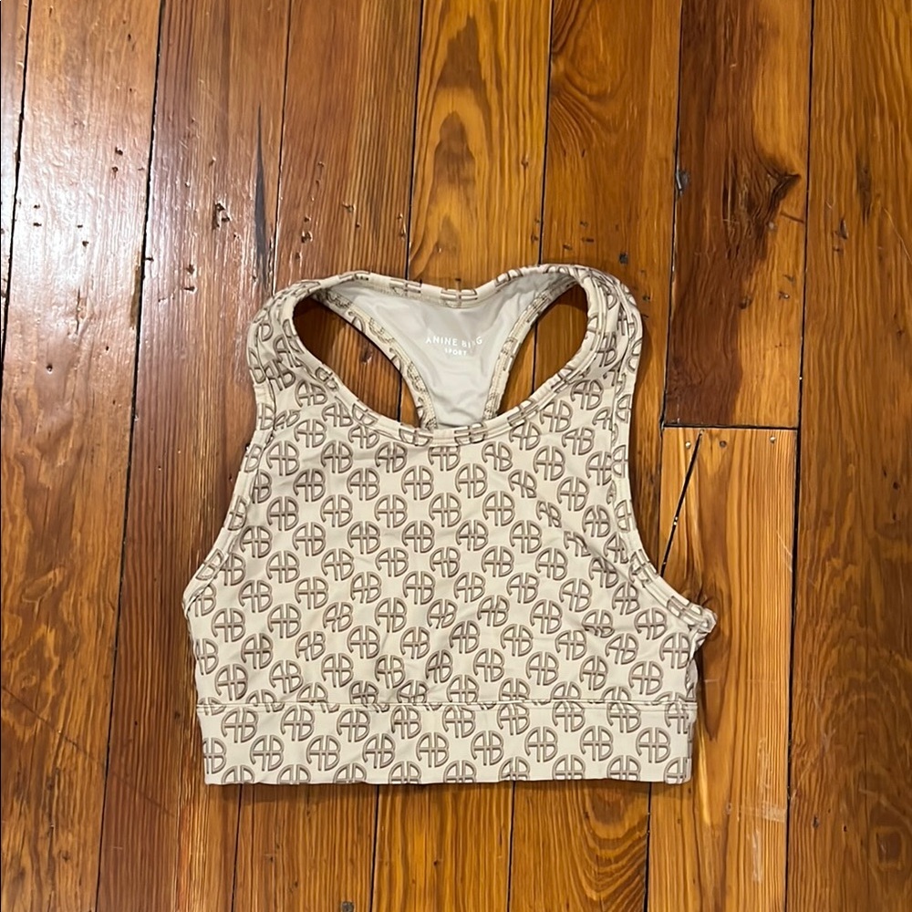 Anine Bing Sports Bra - logo print